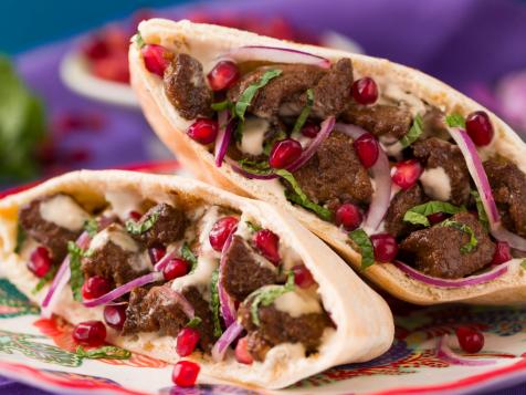 Tahini and Pomegranate Lamb