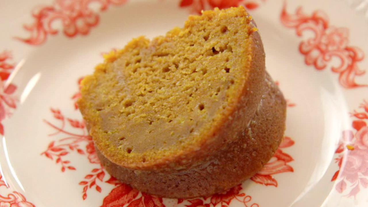 Pumpkin Rum Cake with Maple Whipped Cream