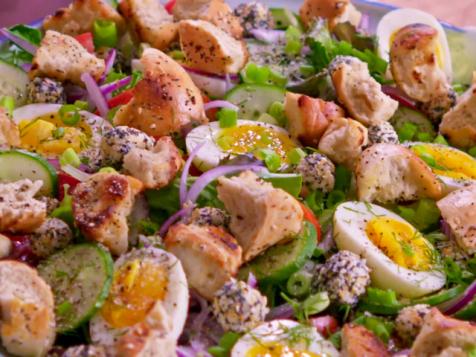 Molly's Breakfast Salad with Soft-Cooked Eggs