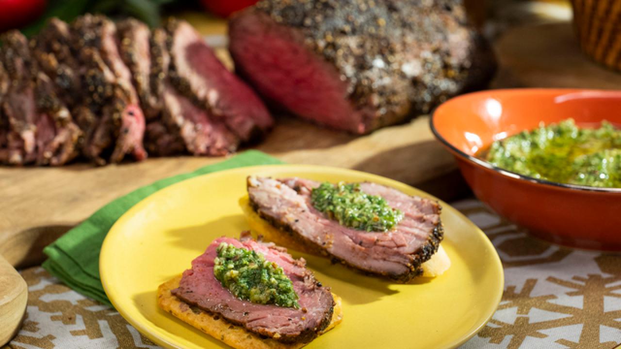 Beef Tenderloin with Pesto