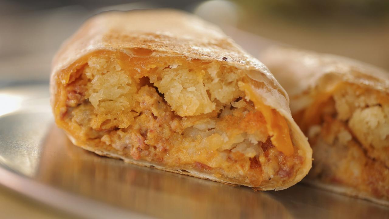 Biscuits and Gravy Burrito