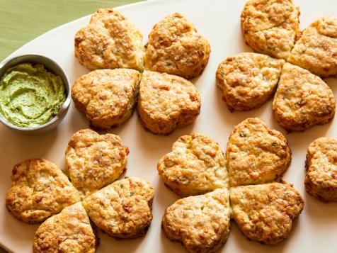 Cheddar and Chive Shamrock Scones