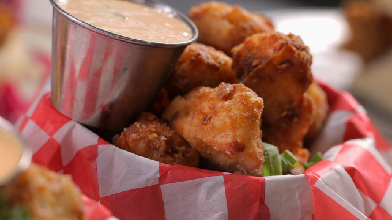 Tasso Ham and Cheese Grit Tots