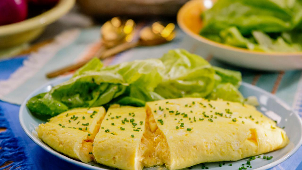 French Omelette with Salad