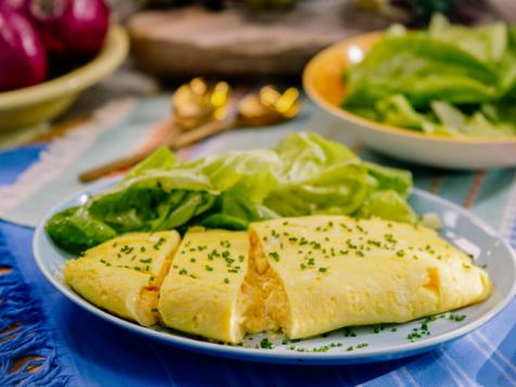 Classic French Omelette with Side Salad