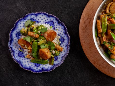 Spicy Stir Fry with Scallops
