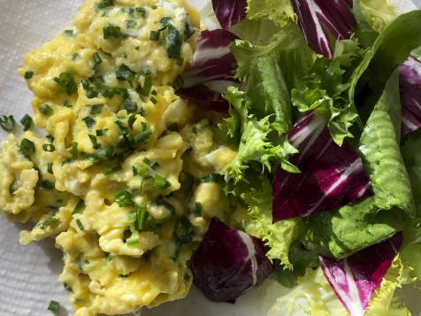Soft Scrambled Eggs with Brie