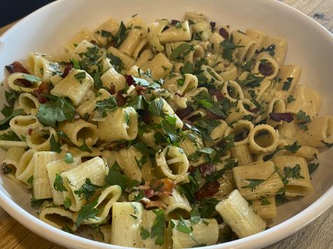 Pasta with Bacon and Leeks
