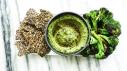 Green Hummus with Broccoli