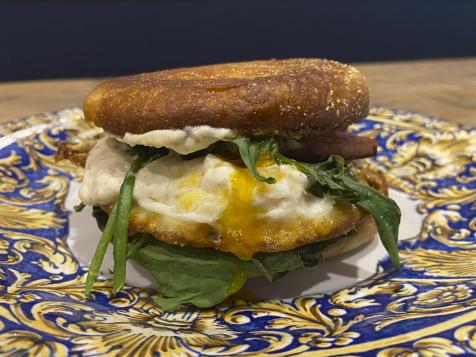 Easy Eggs Benedict Sandwich