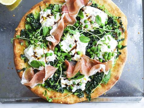 Burrata Flatbread with Greens