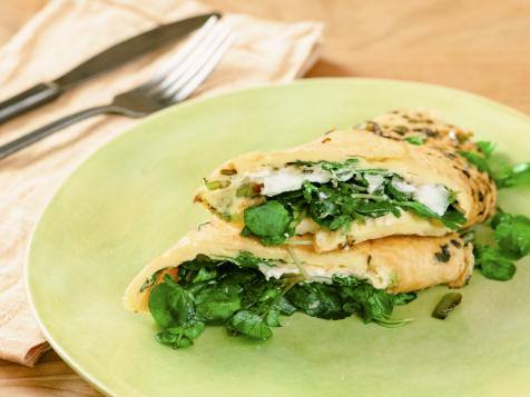 Egg Wrap with Goat Cheese
