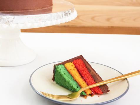 Italian Rainbow Cookie Cake