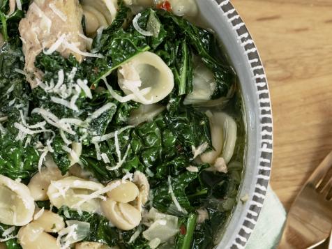 Brothy Orecchiette with Kale