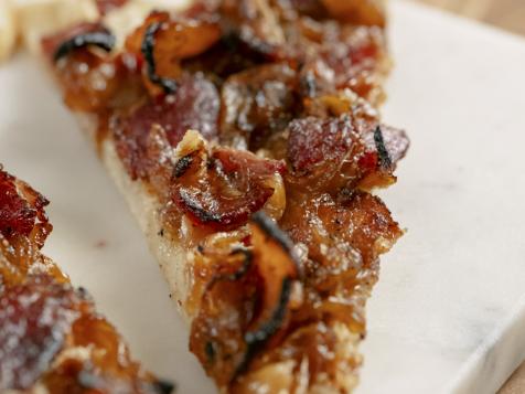 Tarte Flambee with Goat Cheese