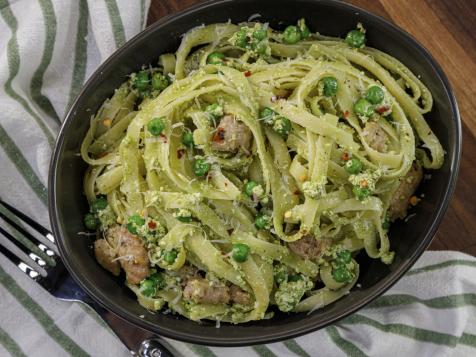 Tagliatelle and Genovese Pesto