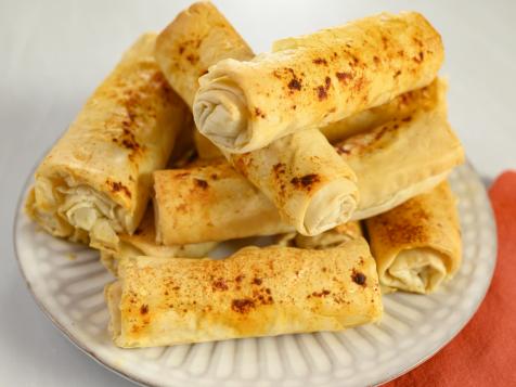 Leek and Cheese Phyllo Cigars
