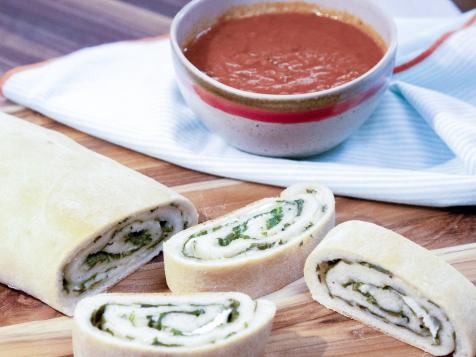 Spinach Cheese Pizza Roll-Ups
