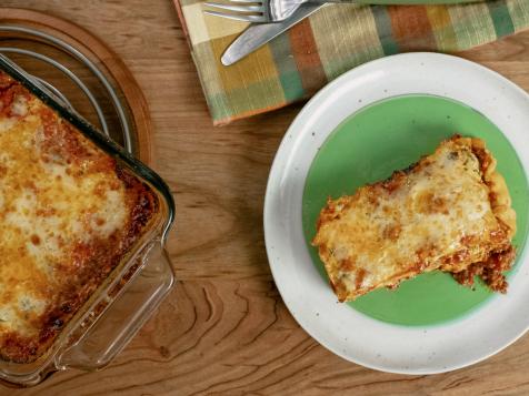 Loaf Pan Lasagna for Two