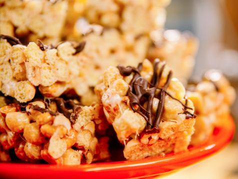 Peanut Butter and Chocolate Cereal Treats