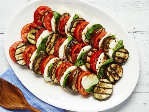 Eggplant-Tomato Caprese Salad