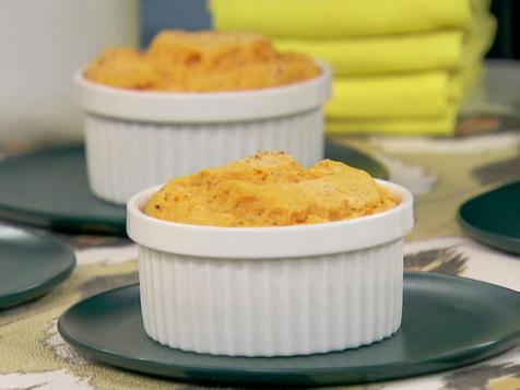 BBQ Sweet Potato and Parmesan Souffle