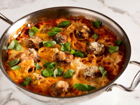 Skillet Spaghetti and Meatballs