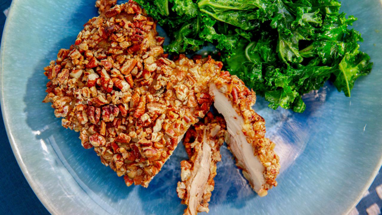 Spicy Pecan Crusted Chicken