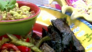 Steak Fajitas With Guacamole