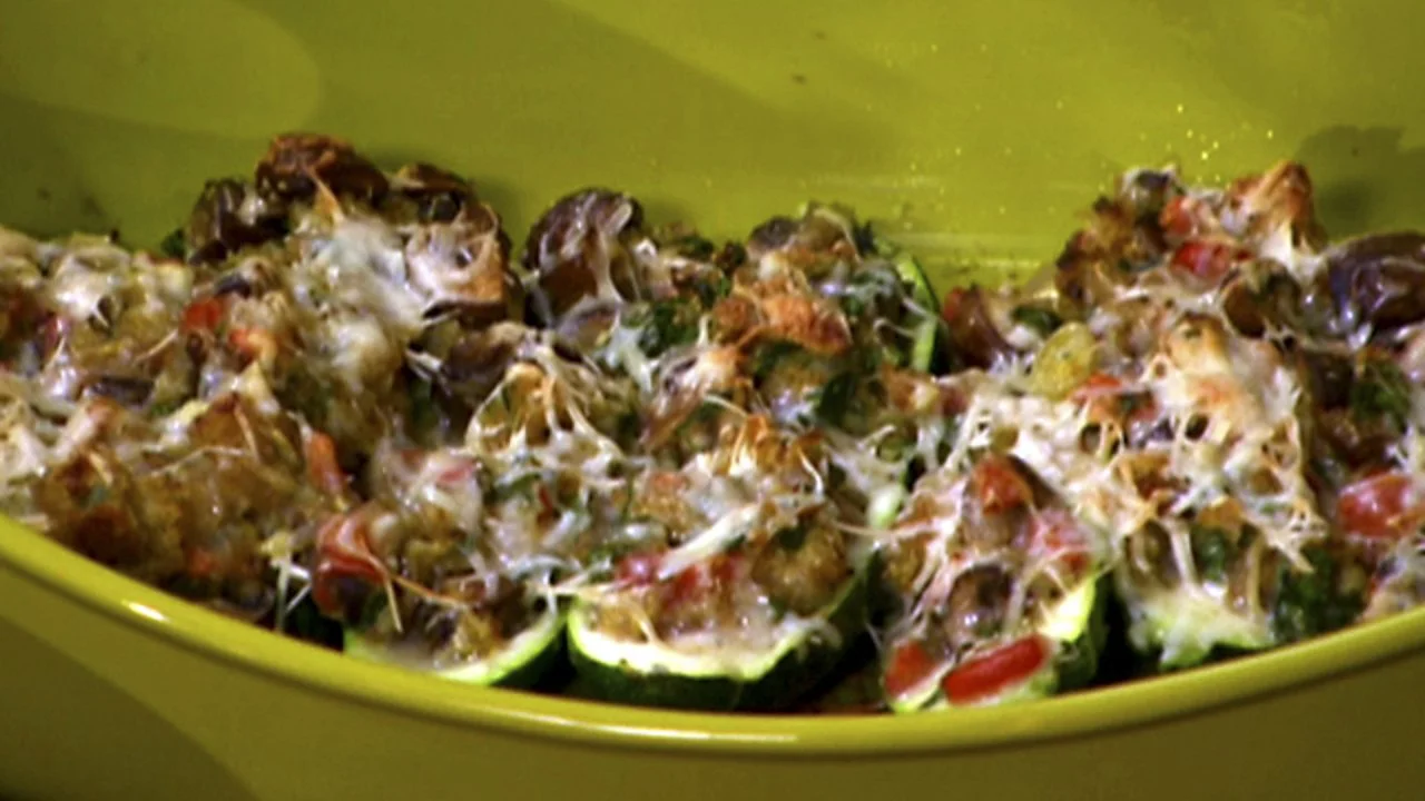 Stuffed Young Zucchini