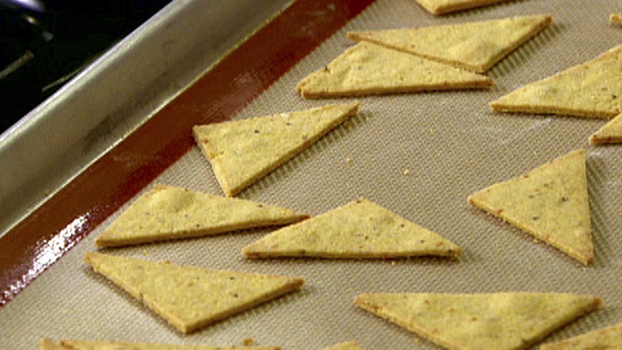Spicy Polenta Crackers