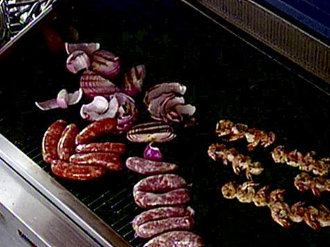 Grilled Sweet and Hot Sausages