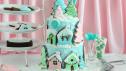 Gingerbread Village Cake