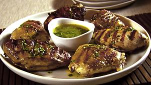Chicken with Basil Dressing