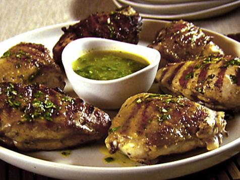 Chicken with Basil Dressing