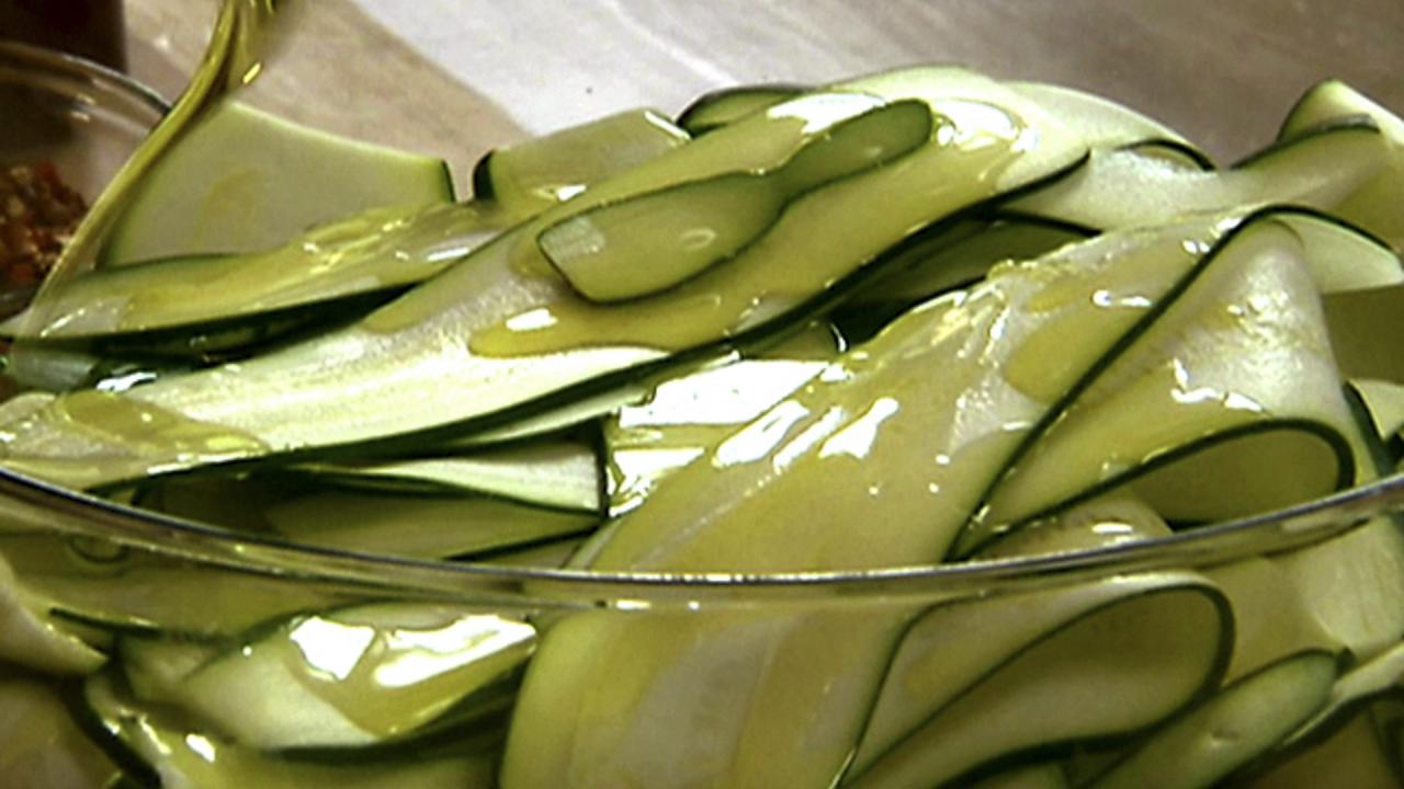 Grilled Zucchini Ribbon Salad