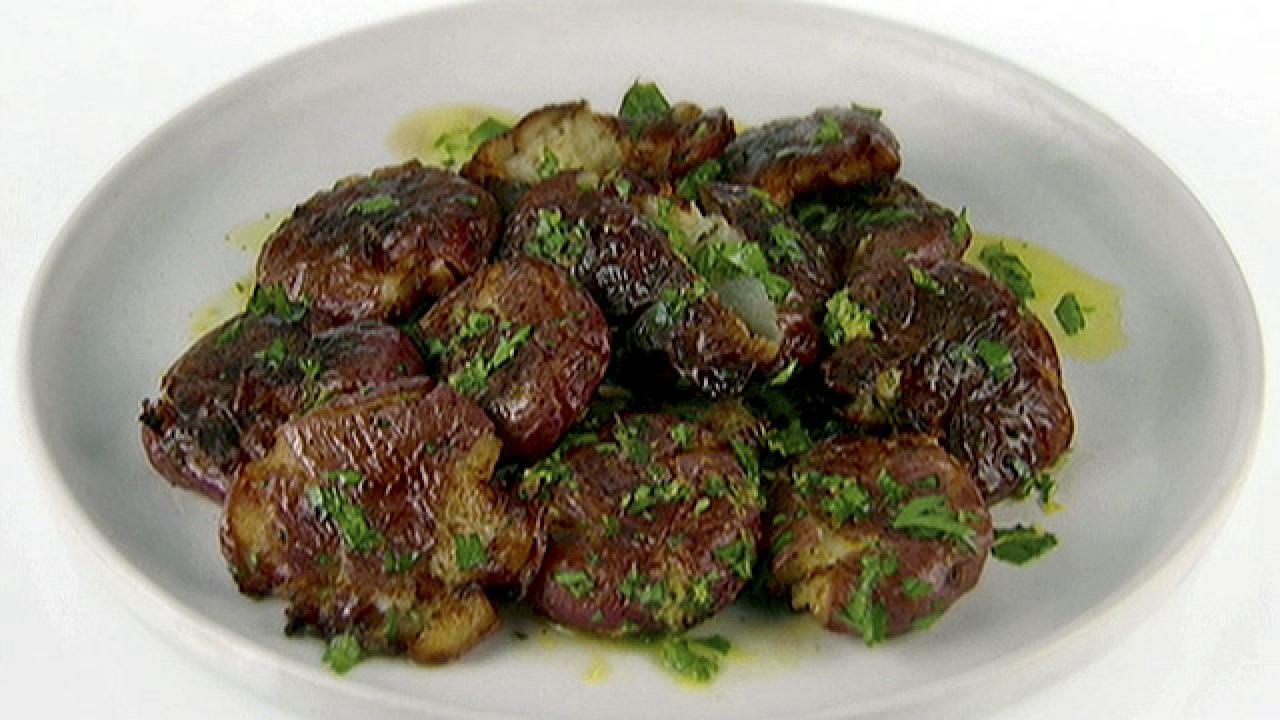 Fried Smashed Potatoes