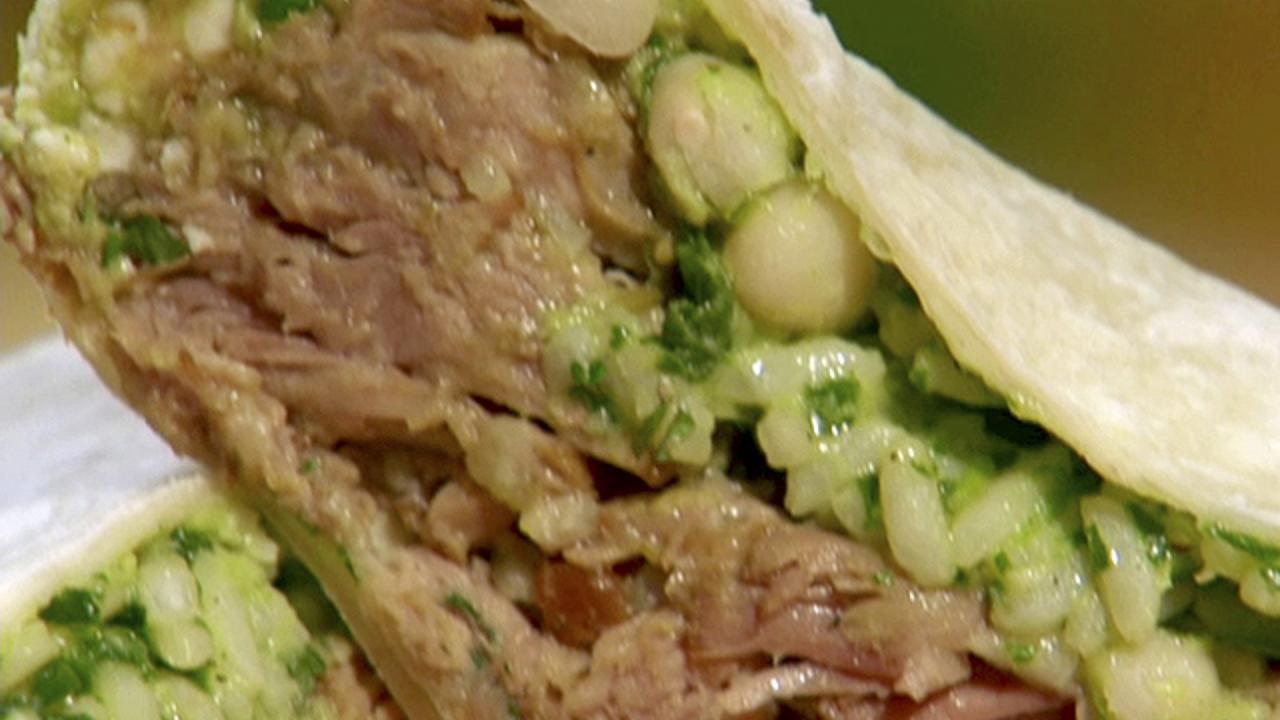 Green Chile Pork Burritos