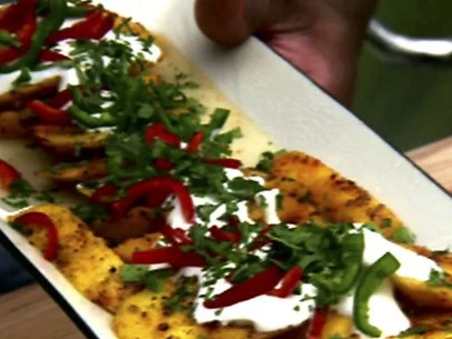 Spicy Grilled Mango With Crema
