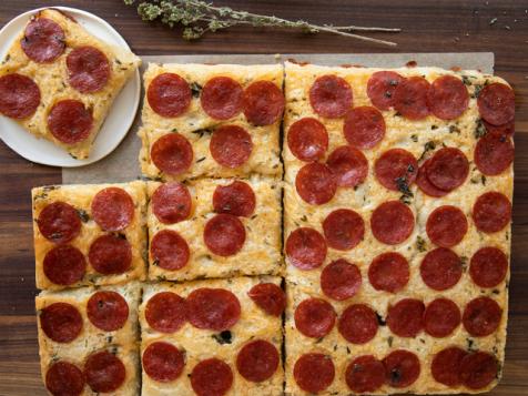 Upside-Down Pepperoni Focaccia
