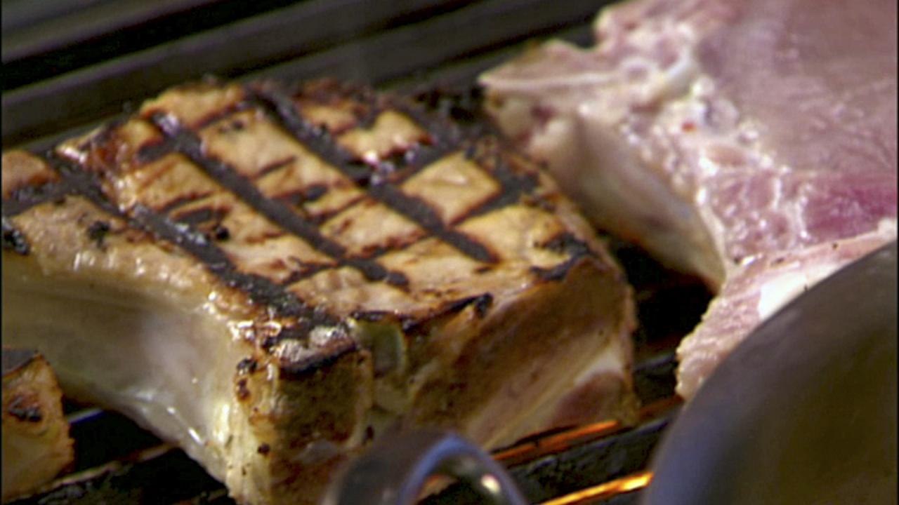 Brined Pork Chops With Polenta
