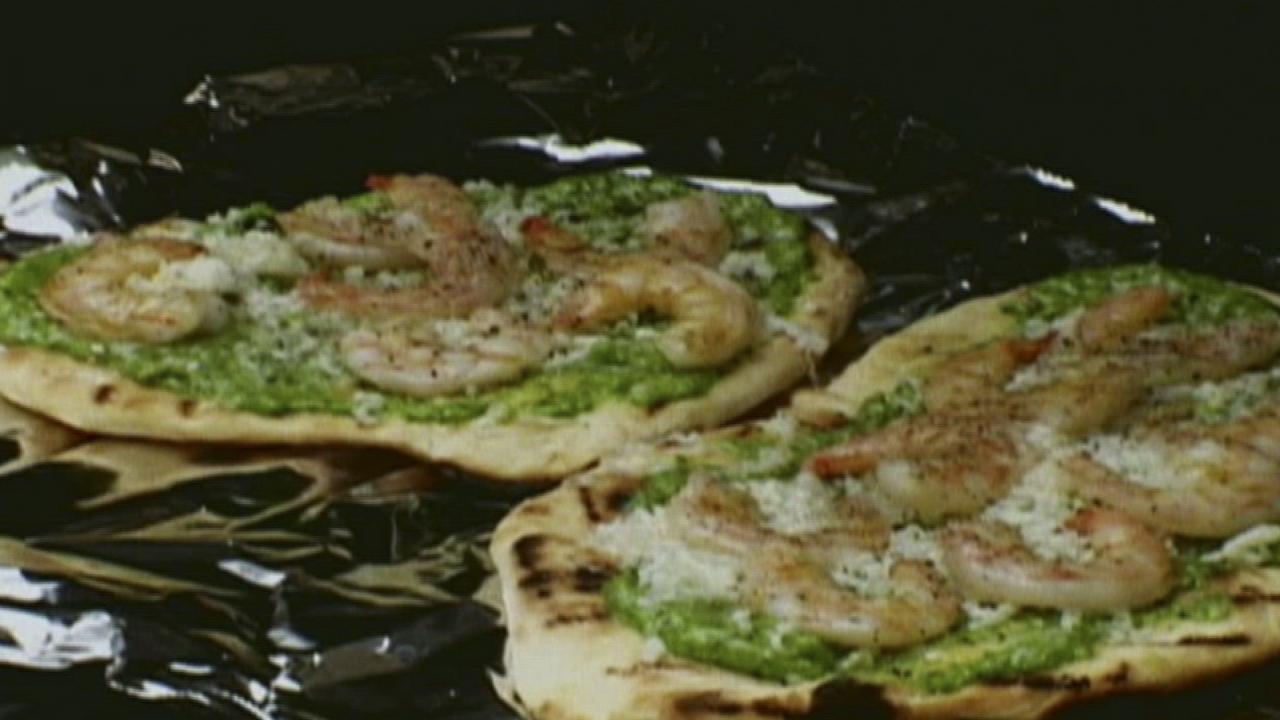 Shrimp & Cilantro Pesto Pizza