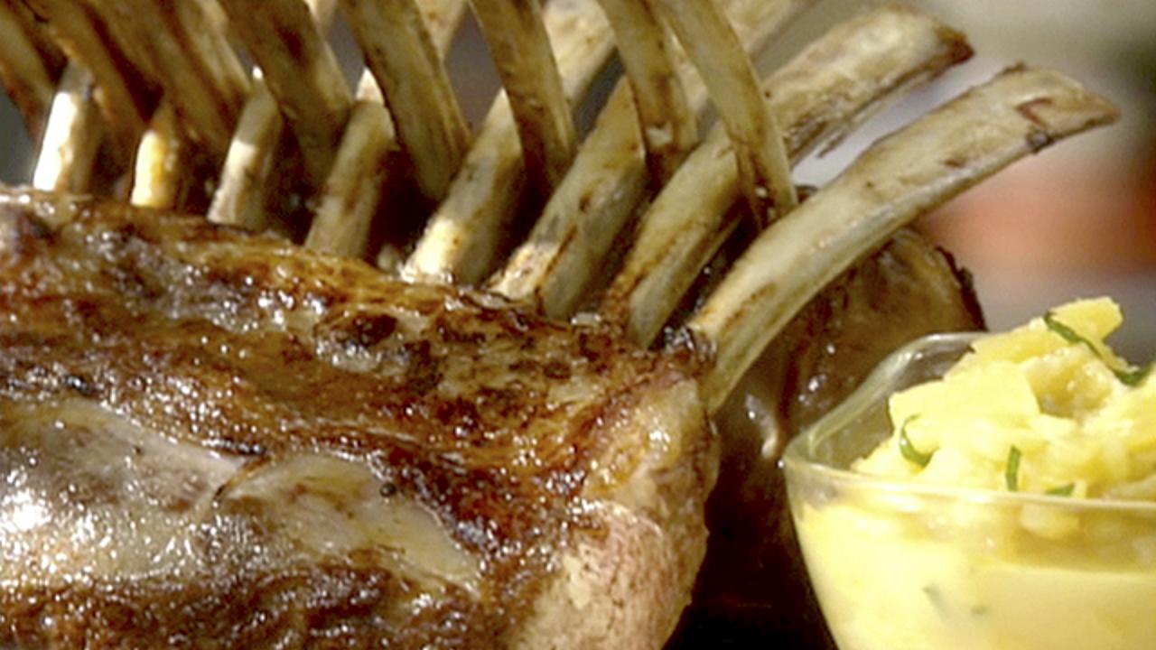 Lamb With Pineapple Mint Sauce
