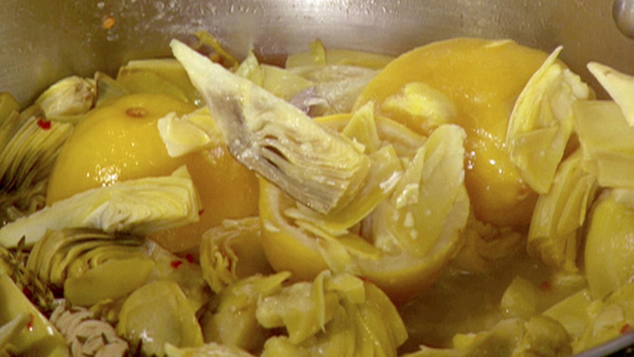 Braised Baby Artichokes