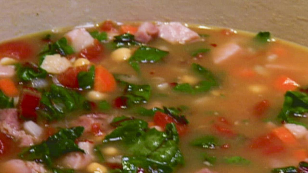 Chickpea, Ham and Chard Soup