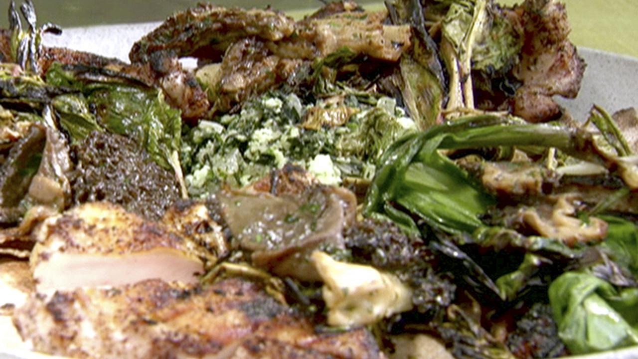 Chicken and Foraged Vegetables