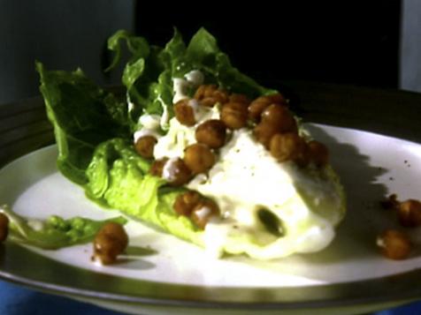 Spanish Caesar with Chickpea Croutons