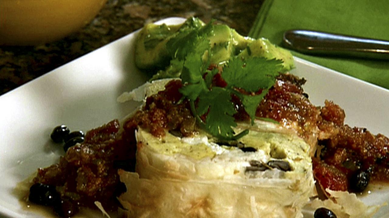 Huevos Rancheros in Phyllo