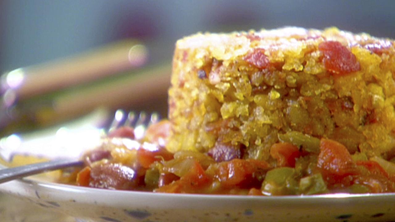 Faux-Fongo With Red Bean Gravy