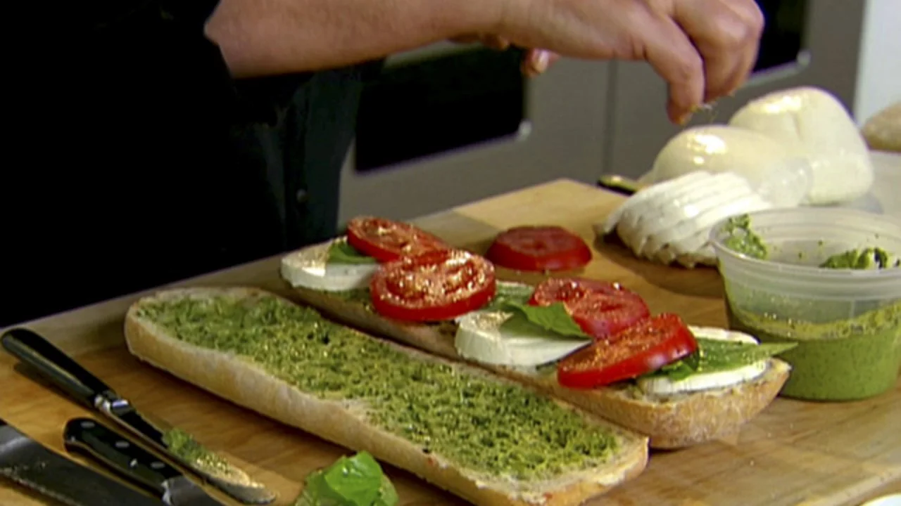 Tomato and Mozzarella Sandwich